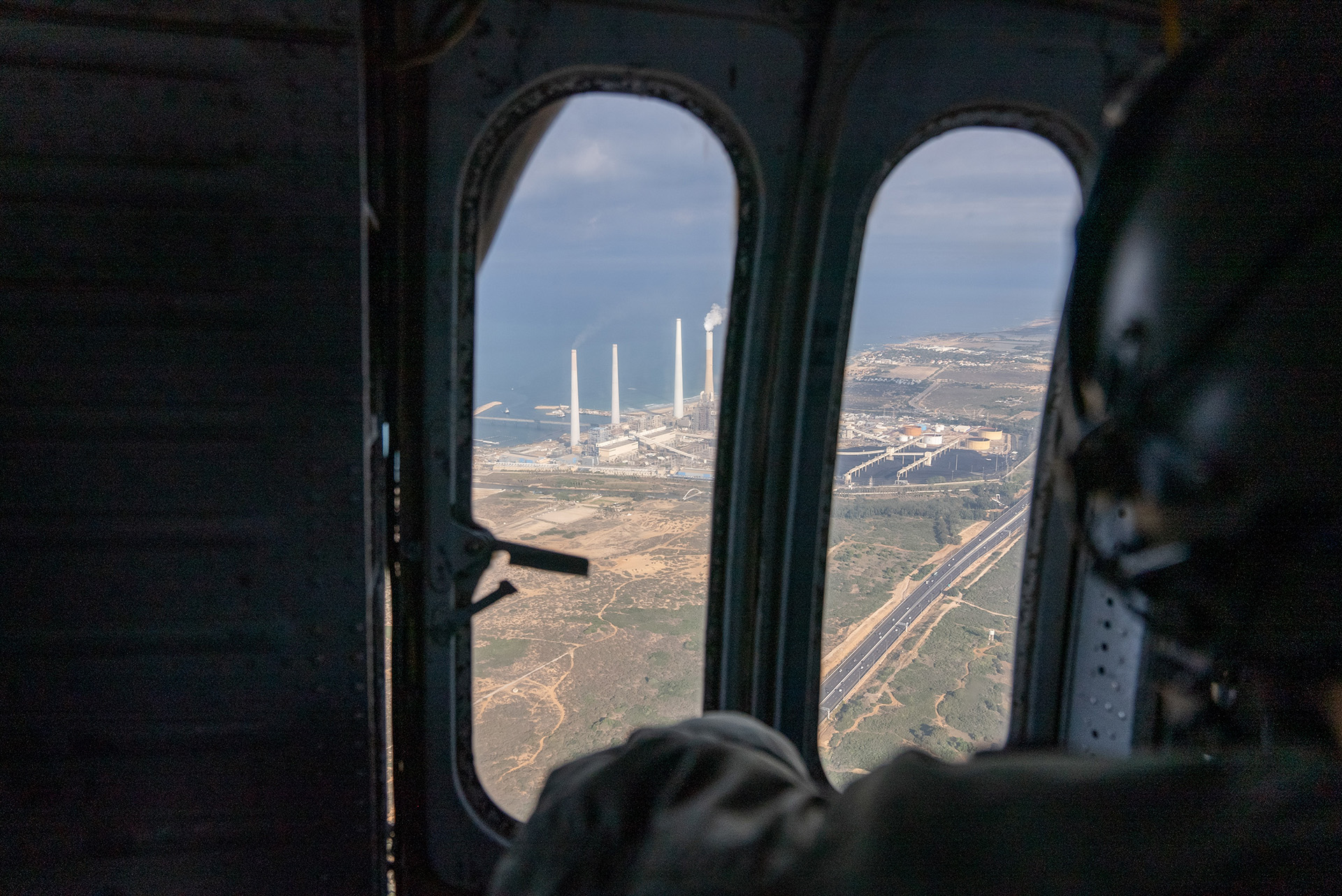 Flight over Hadera