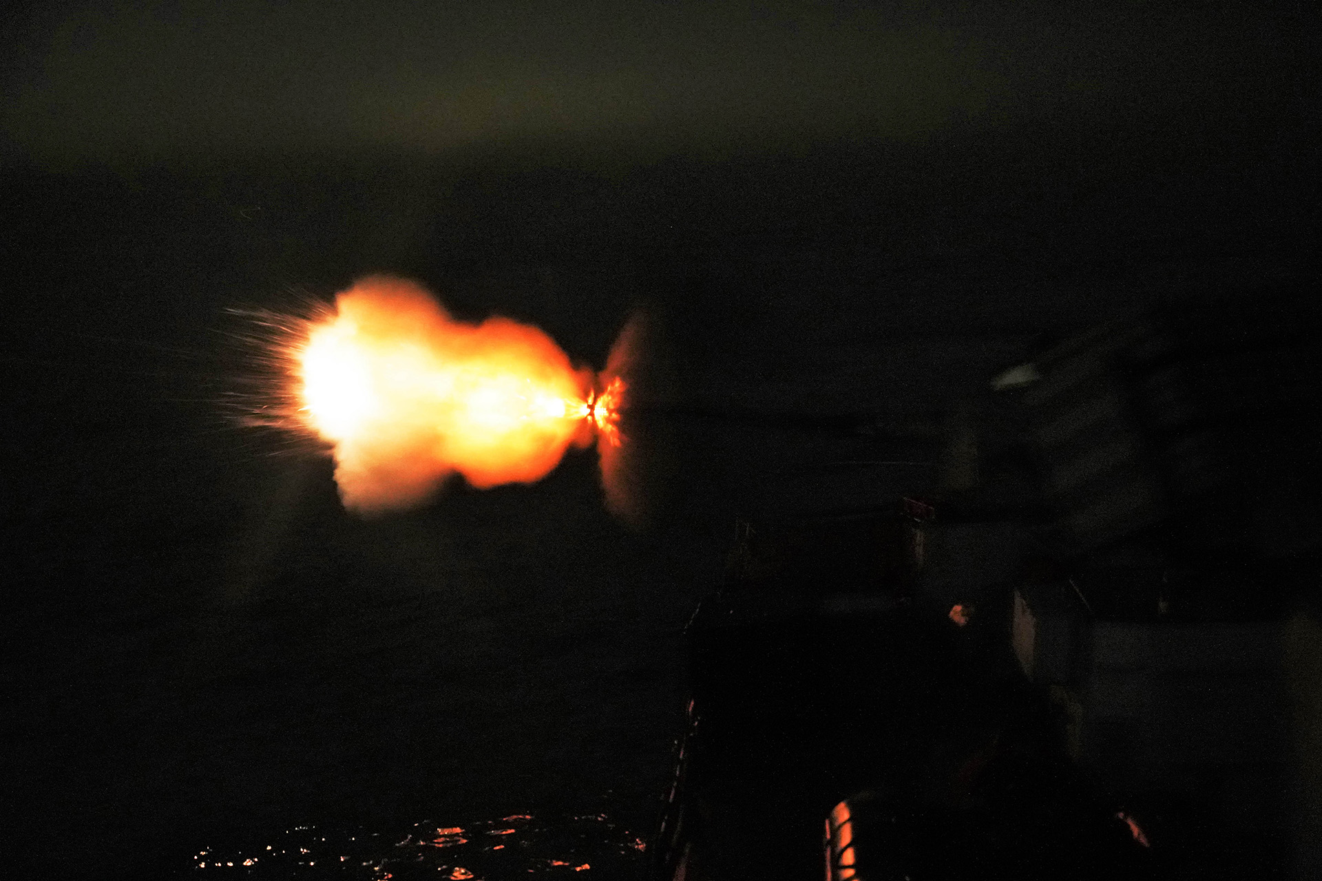 76mm firing